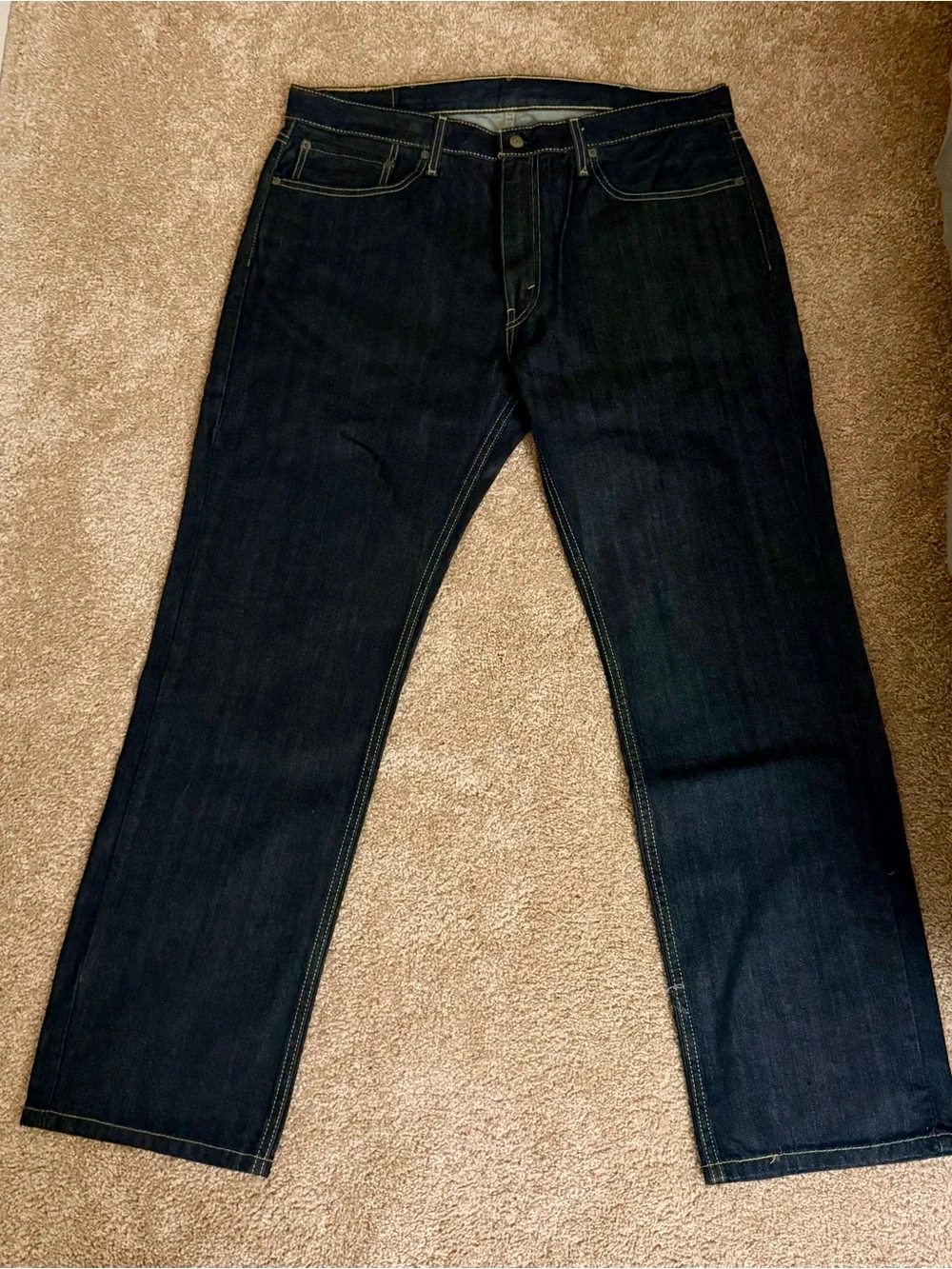 Levi's Men's Dark Indigo Straight Jeans